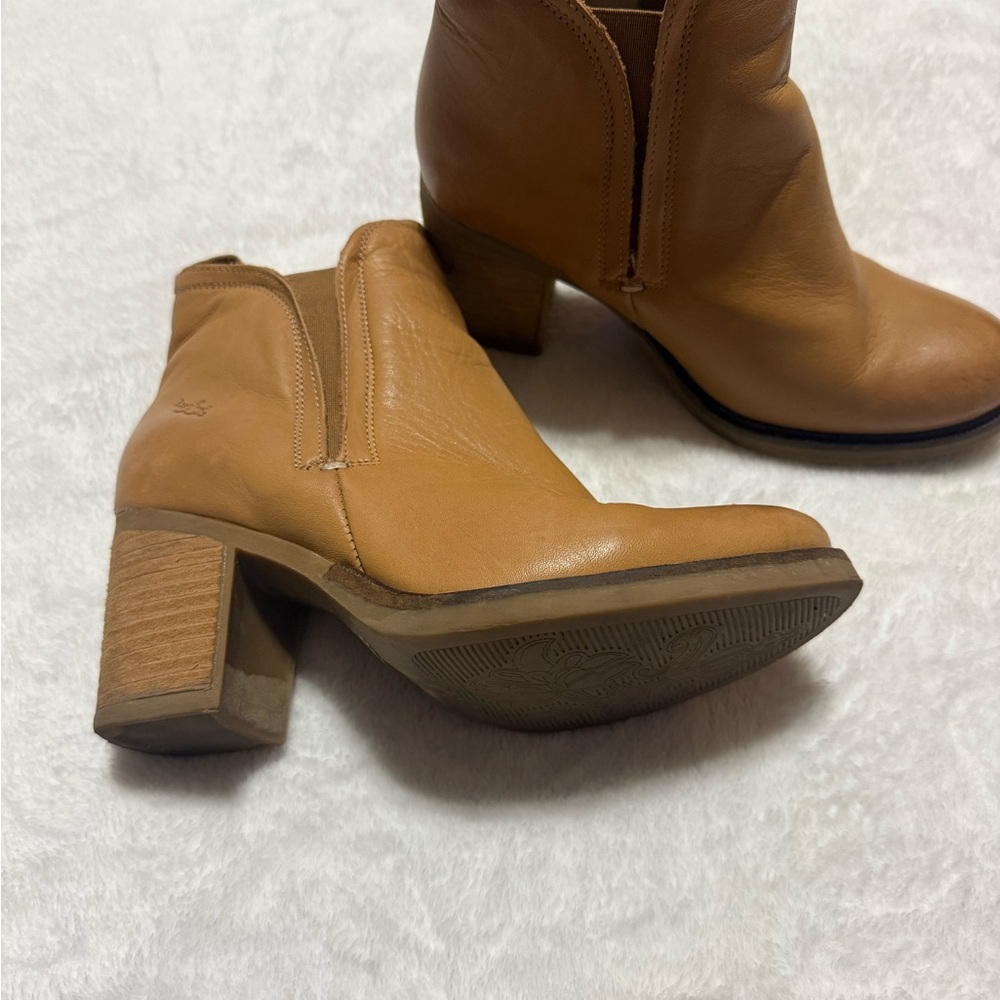 Tan Leather Ankle Boots